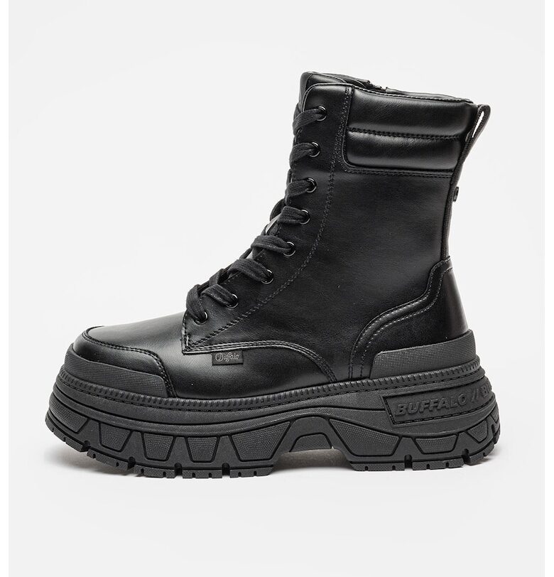 Боти от еко кожа с равна платформа Buffalo