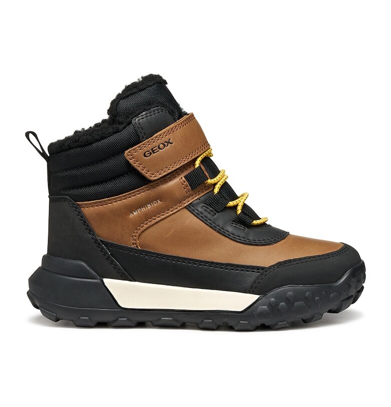 Боти от еко кожа с текстил Geox