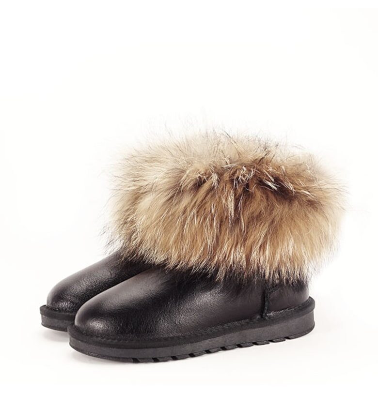 Боти от естествена кожа черни Gina 19 9167 SOFILINE