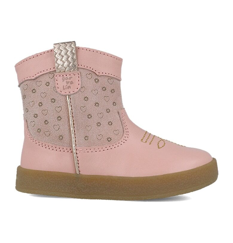 Боти от кожа и текстил с цип Garvalin