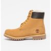 Боти от набук с кожа Timberland