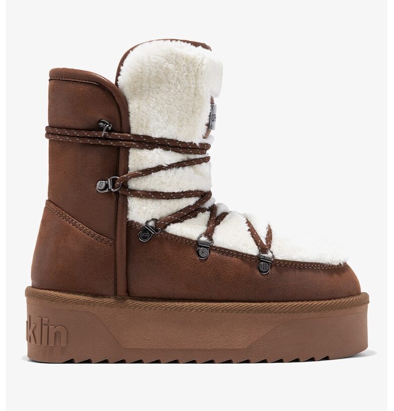 Боти с вата от еко пух и равна палтформа DFranklin