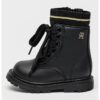 Боти с връзки Tommy Hilfiger