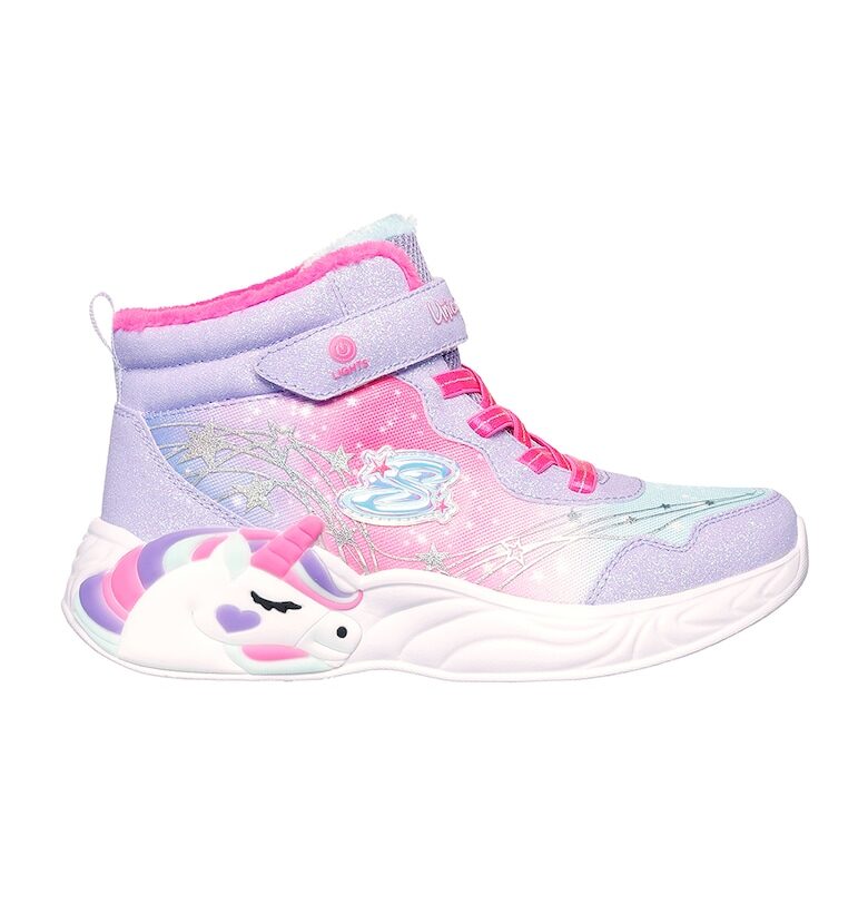 Боти с десен и LED светлини Skechers