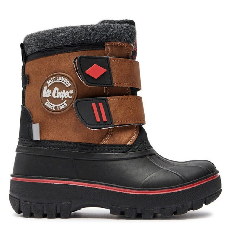 Ботуши  за момчета - 304322655 - Екокожа - Кафяв Lee Cooper