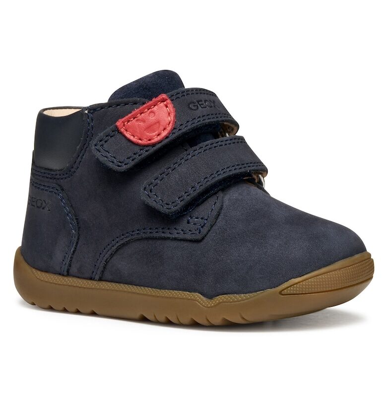Ботуши за момчета -  305321749 - естествена кожа - тъмносин Geox