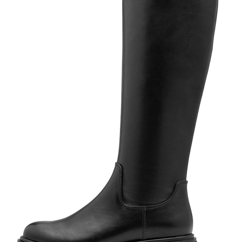 Ботуши над коляното с масивен ток Marco Tozzi