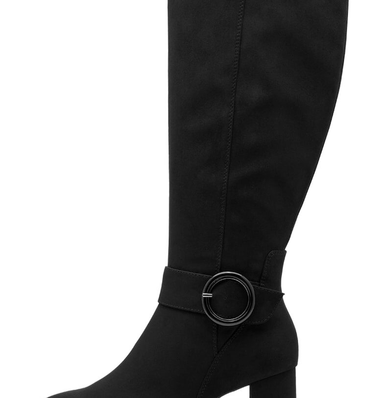 Ботуши от еко велур с колан Marco Tozzi