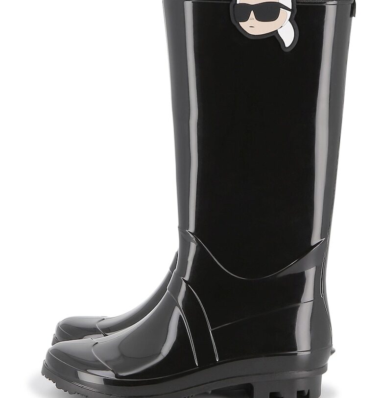 Ботуши с лого KARL LAGERFELD KIDS