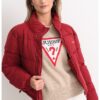 Ватирано зимно яке - Тъмночервен GUESS JEANS