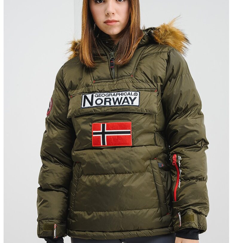 Ватирано яке Belancolie с качулка - Каки Geographical Norway