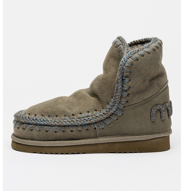 Велурени боти Eskimo 18 с бляскави детайли Mou