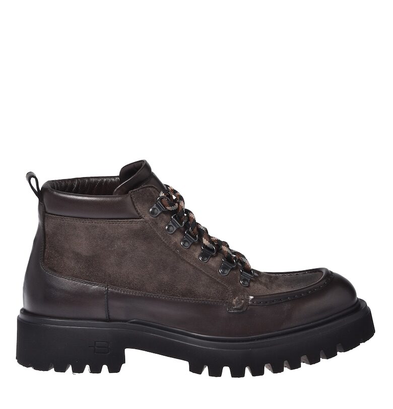 Велурени боти с връзки Baldinini