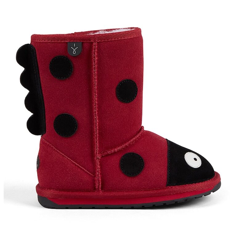 Велурени боти с дизайн на калинка Emu