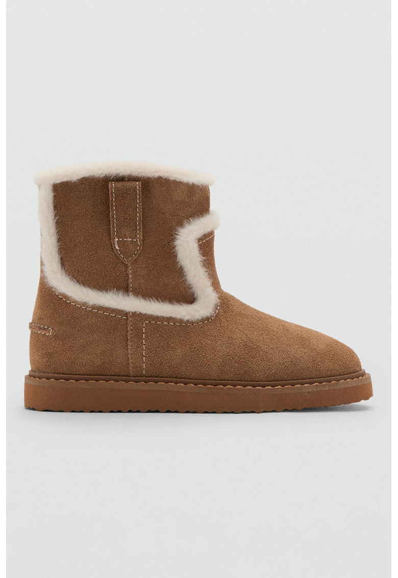 Велурени боти с еко пух Mango