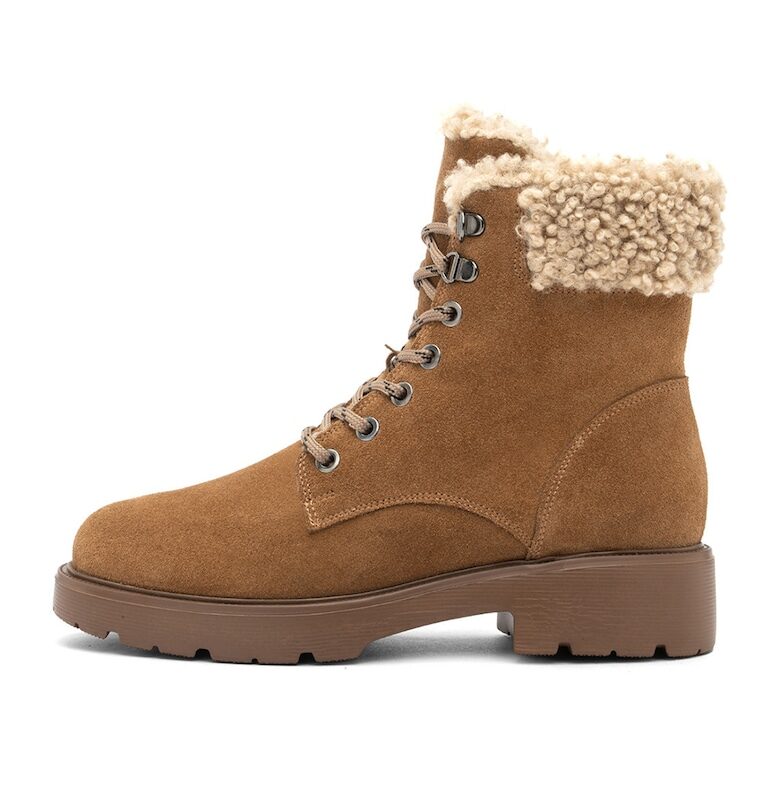 Велурени боти с подплата от еко пух RYLKO