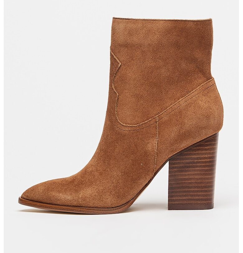 Велурени боти с цип NINE WEST