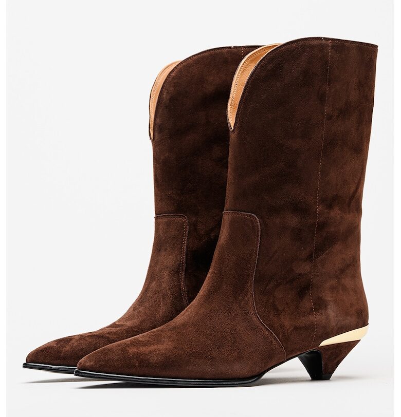 Велурени ботуши Love Moschino