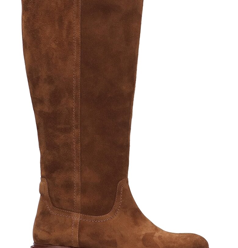 Велурени високи ботуши с овален връх Scotch  Soda