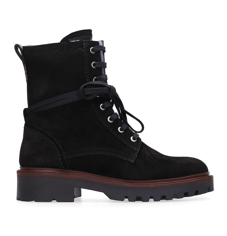 Велурени полускосени боти Scotch  Soda