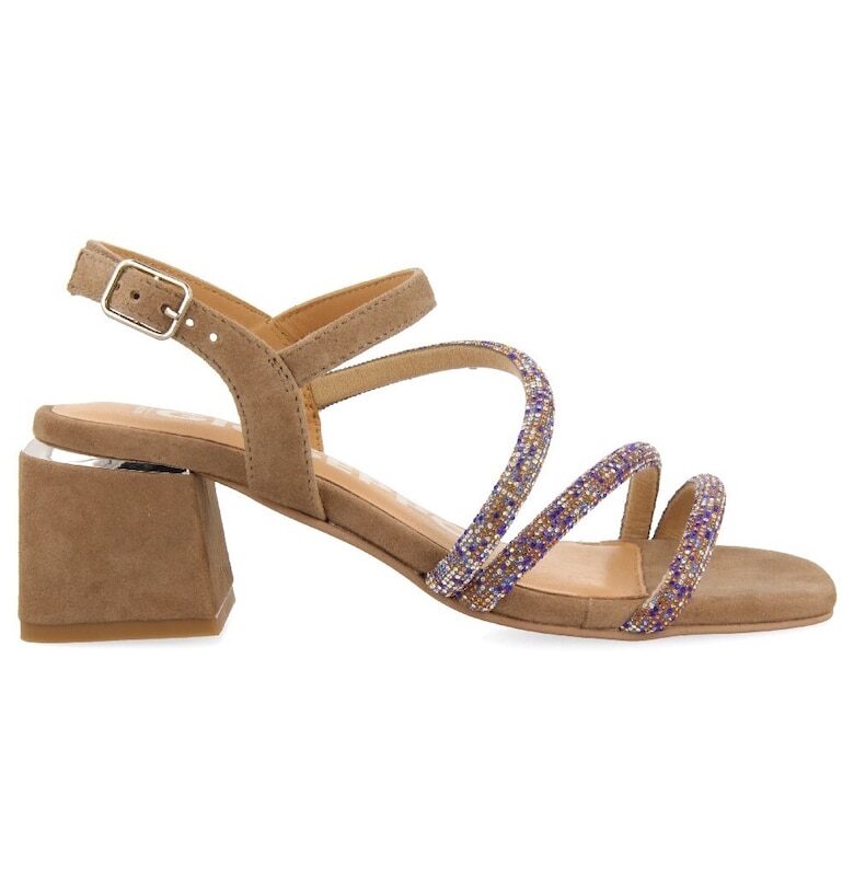 Велурени сандали Cakovec с декоративни камъни Gioseppo