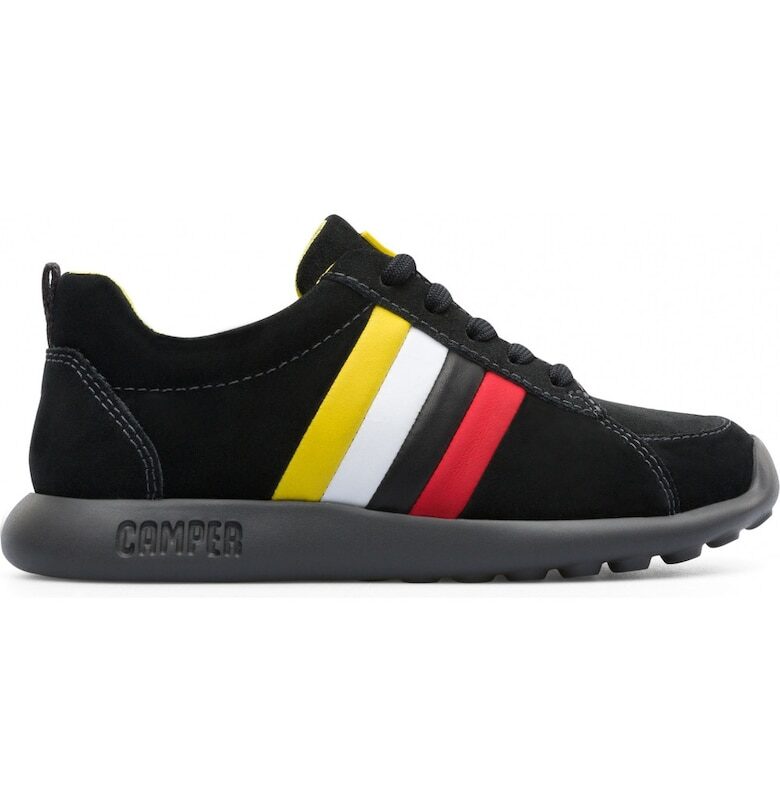 Велурени спортни обувки Twins с кожа Camper