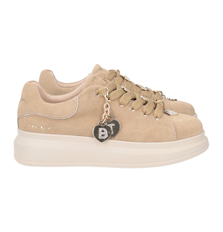 Велурени спортни обувки с лого Tosca Blu