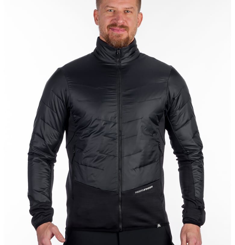 Ветроустойчиво хайкинг яке Hybrid - Черен NORTHFINDER