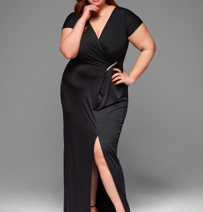 Вечерна рокля Maxi Plus size LACRICA LA-OM-DLR013 Larica