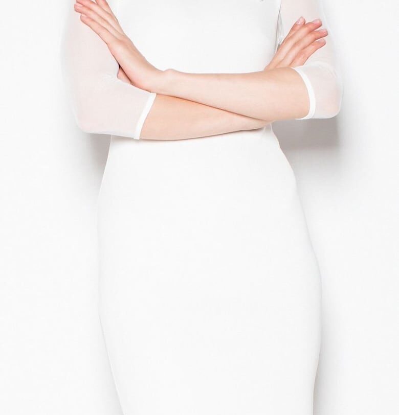 Вечерна рокля -  бяла - елегантна Venaton