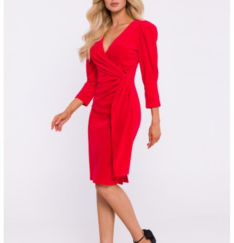 Вечерна рокля с панделка -  кадифена MOE