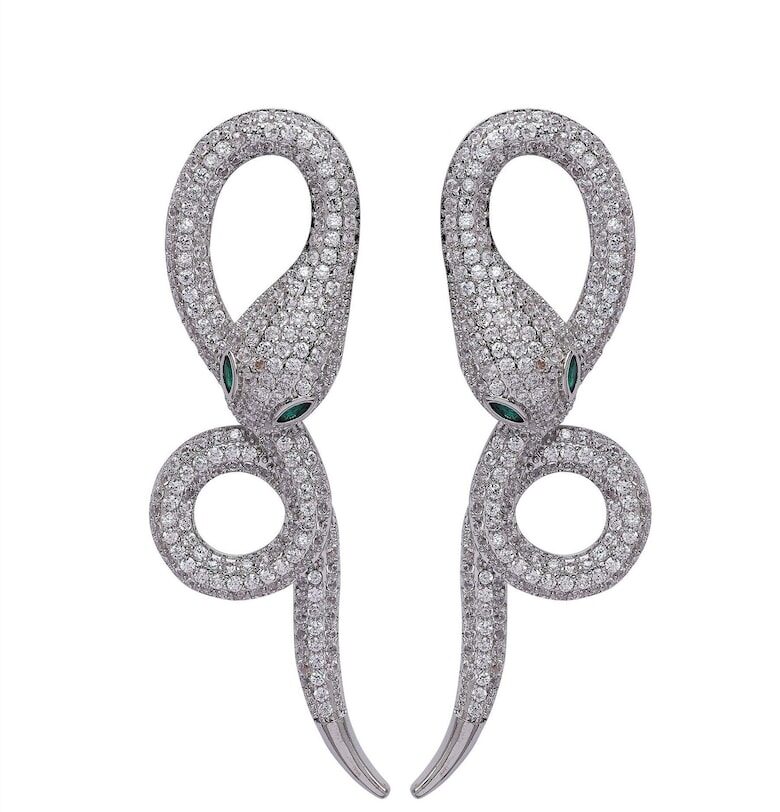 Висящи обеци с циркони AVANT-GARDE PARIS