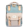 Водоустойчива раница с външен джоб № 13 Double Autumn S - синя - бежова Himawari