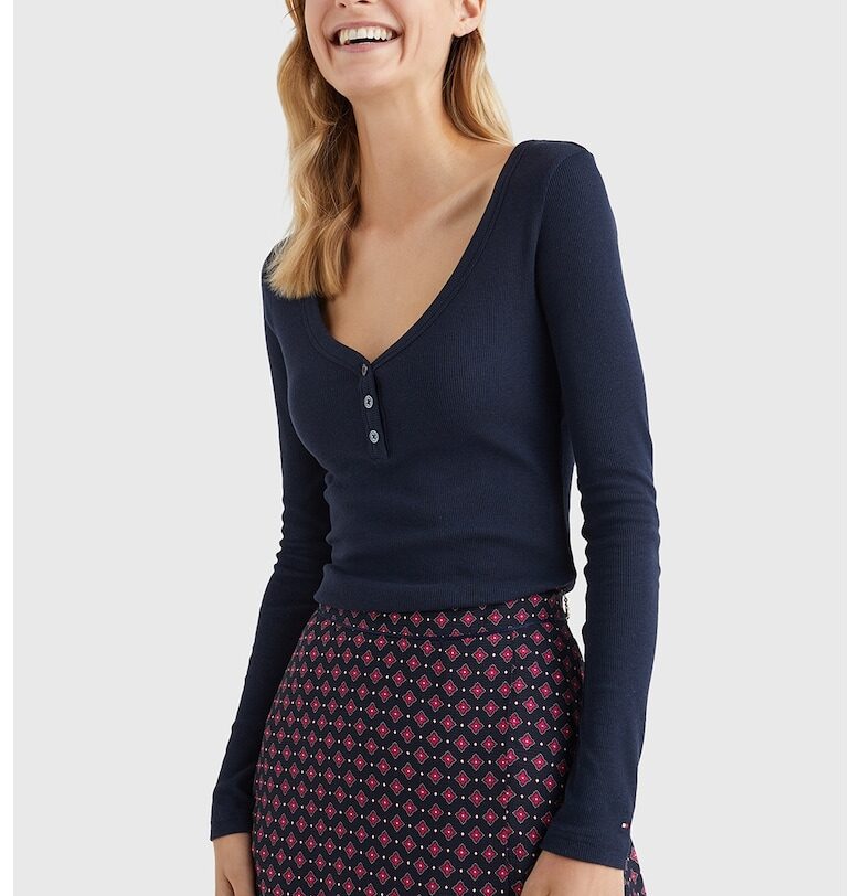 Вталена блуза с модал Tommy Hilfiger