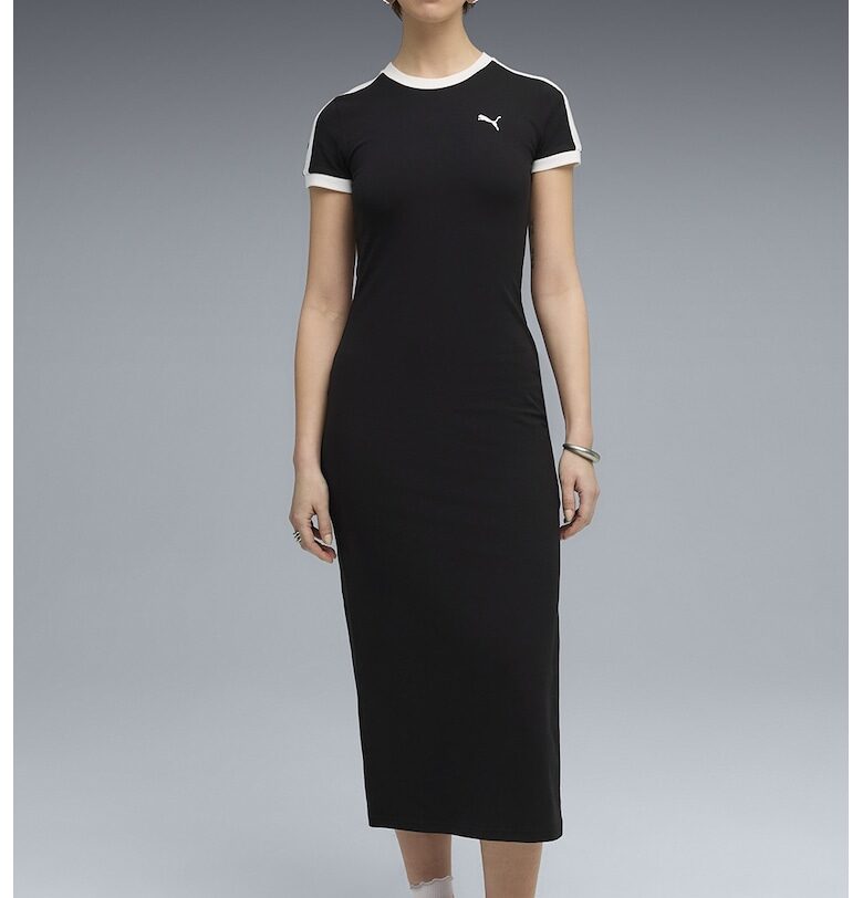 Вталена дълга рокля с памук Puma