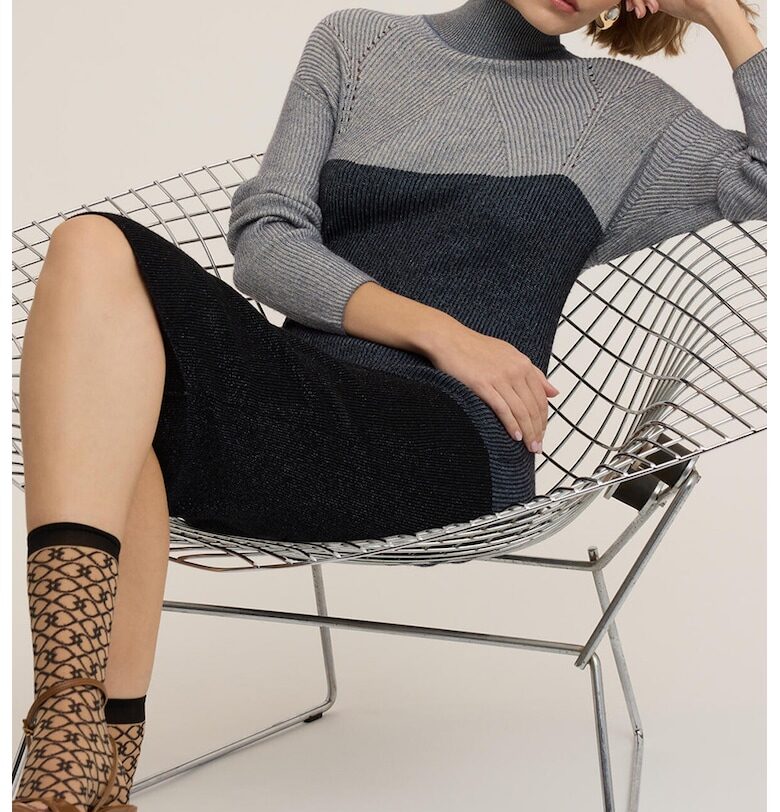 Вталена миди рокля с вълна Motivi