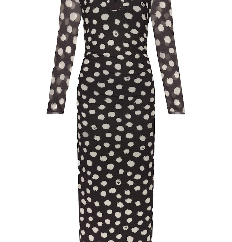 Вталена рокля с шпиц и точки Liu Jo