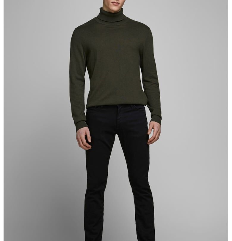 Вталени дънки с 5 джоба - Черен Jack  Jones