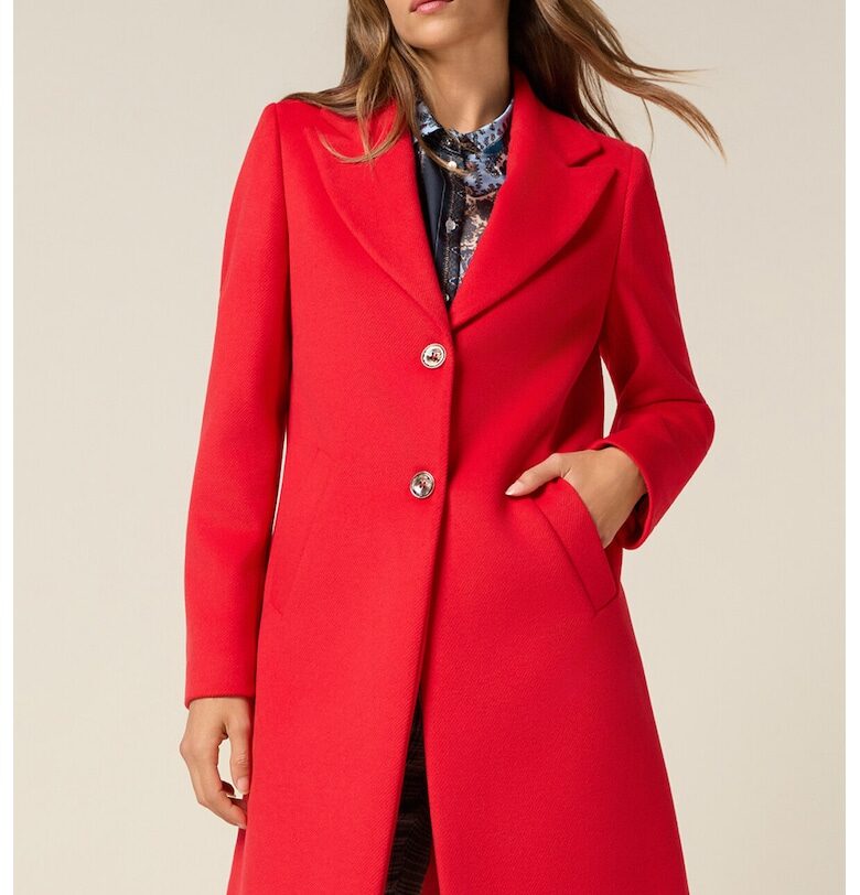 Вталено палто - Корал Oltre