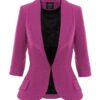 Вталено сако с памук - Фанданго розово AVENUE No29