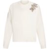 Вълнен пуловер с декоративни камъни - Бял Liu Jo