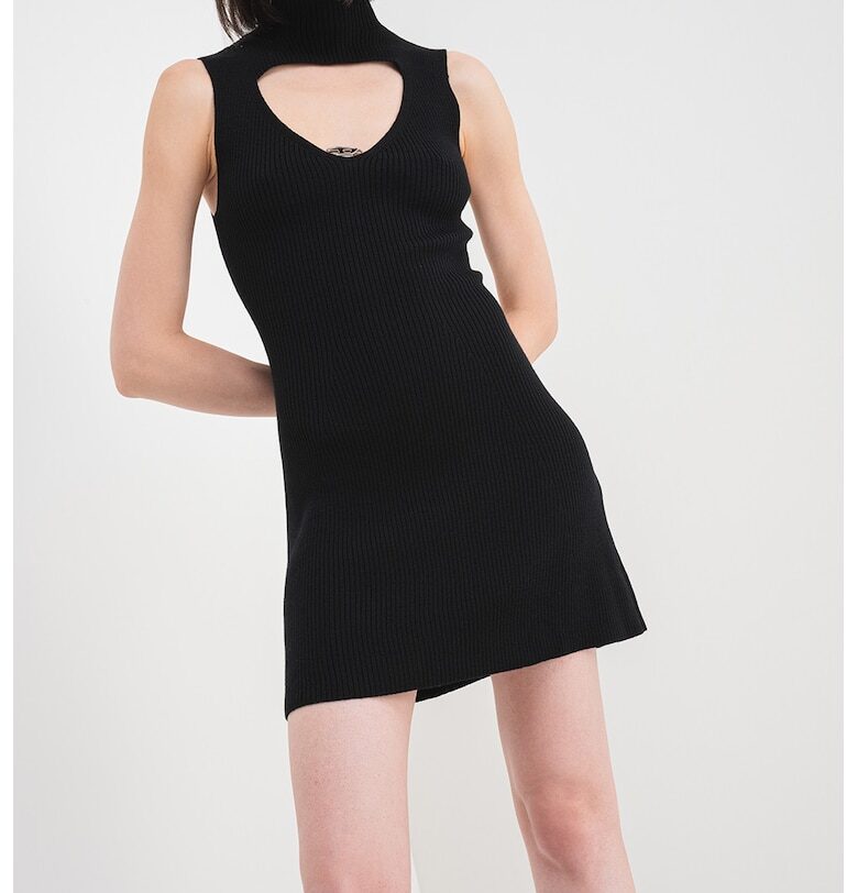 Вълнена рокля M-Oloni с отвор отпред Diesel