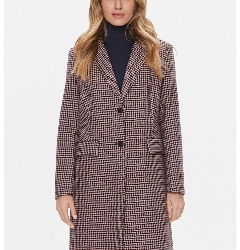 Вълнено палто  WW0WW39765 - Кафяв Tommy Hilfiger