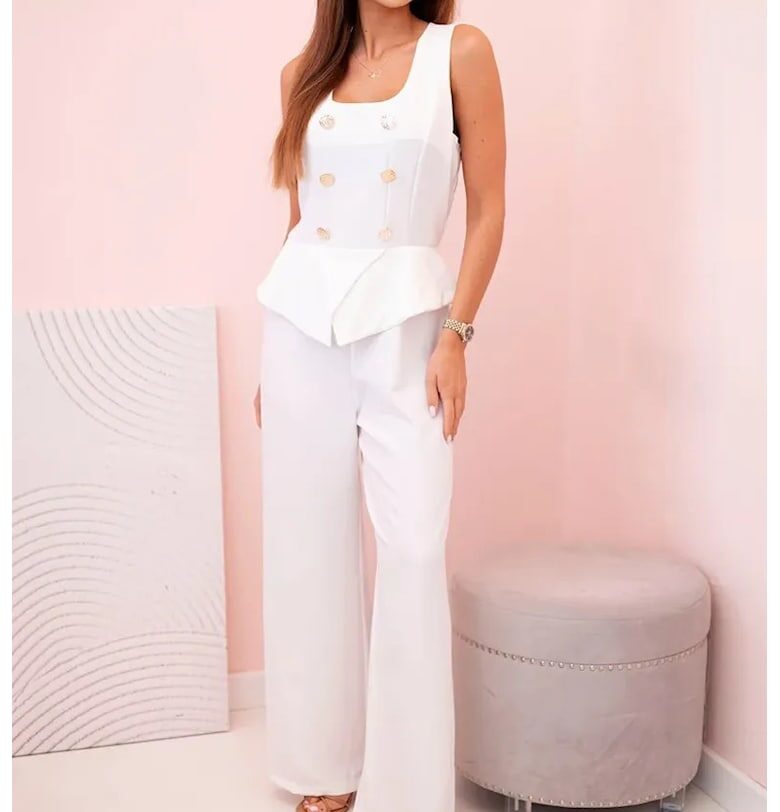 Гащеризон без ръкави с декоративни копчета - Един размер Kesi