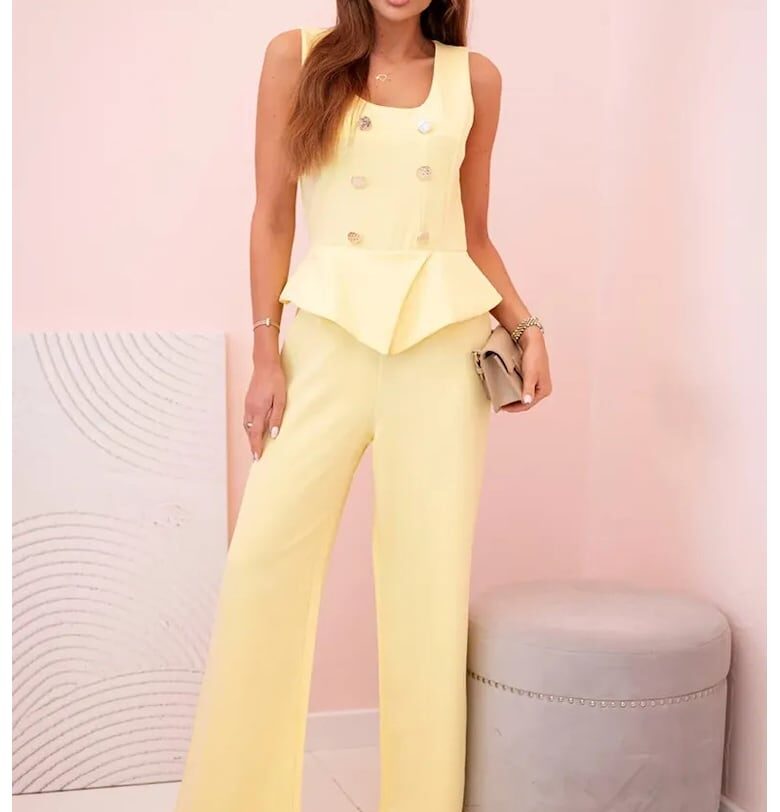 Гащеризон без ръкави с декоративни копчета - Един размер Kesi