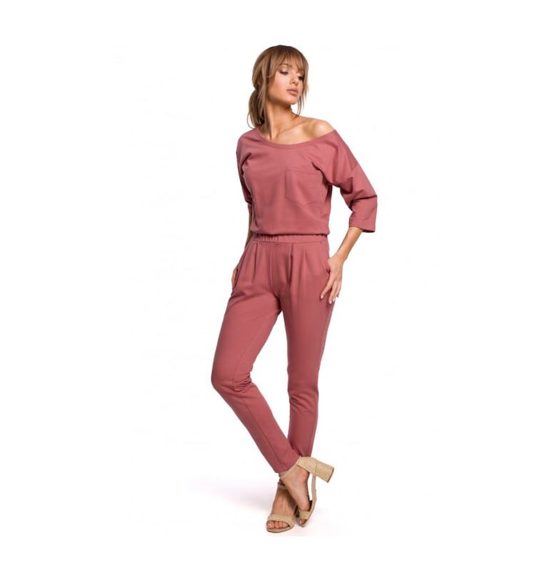 Гащеризон с паднало рамо  Памук - Розов MOE