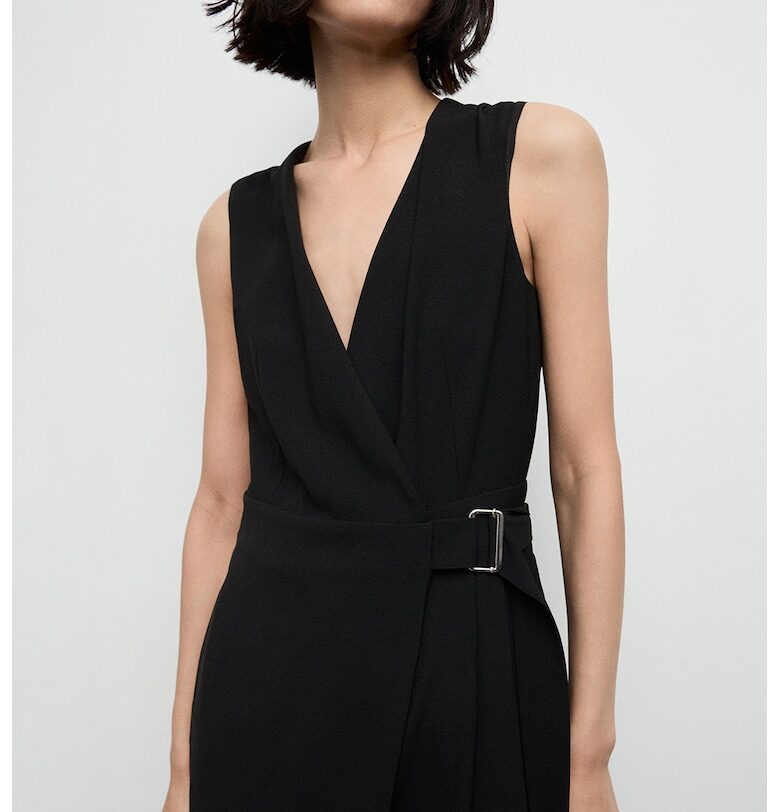 Гащеризон с широк крачол - Черен Mango