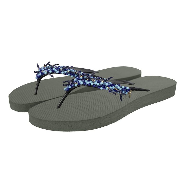 Гумени чехли Peppi с мъниста UZURII