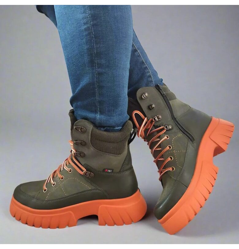 ДАМСКИ ЕЖЕДНЕВНИ БОТУШИ W1871-54 КХАКИ ЗЕЛЕНО Rieker