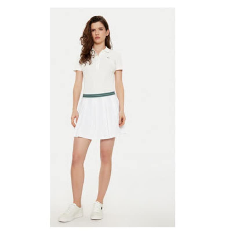 Дамска тениска -  304994562 - Органичен памук - Бежов - Бежов Lacoste